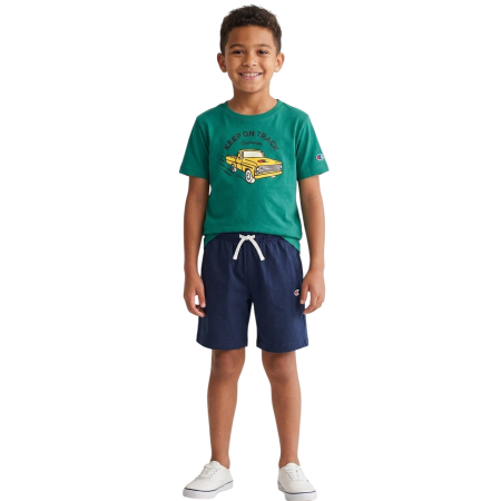 Conjunto Niño Camiseta + Short Champion Graphic "Green and Navy"