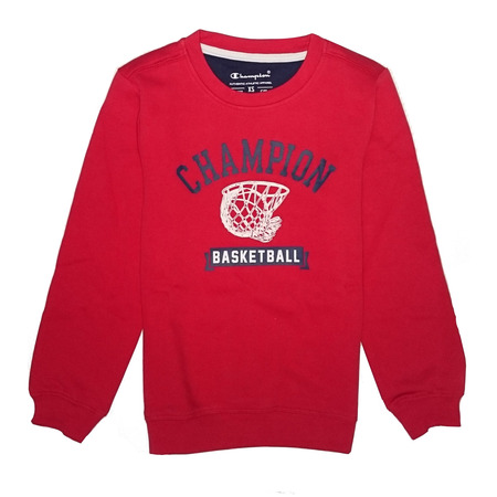 Champion Crewneck Niño Atlhetic Sweatshirt  BB Logo (rojo)