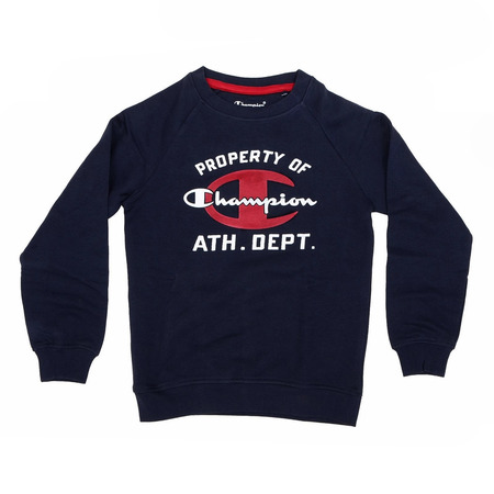 Champion Crewneck Niño Atlhetic Sweatshirt Logo (marino/blanco/burdeos)