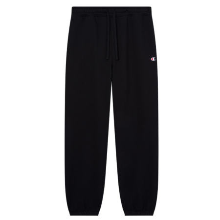 Pantalón Champion con Puño Elástico Corte Relajado "Black"