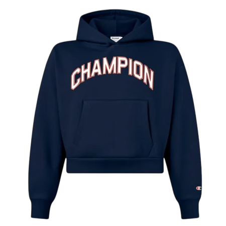 Sudadera corta con Capucha Niña Champion Graphic Logo Main Street Fleece "Navy"