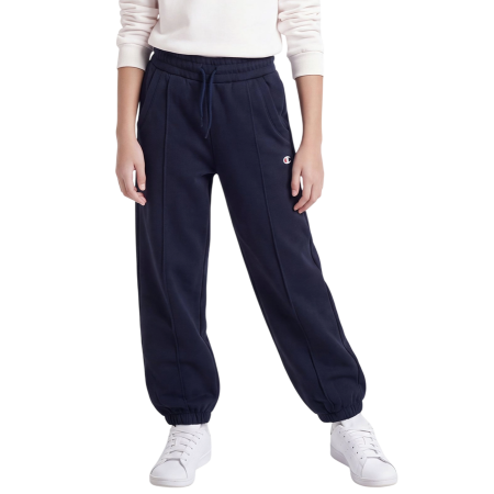 Pantalón Champion Niña con Puño Elástico Main Street Loose Fit Fleece "Navy"