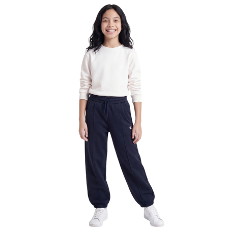 Pantalón Champion Niña con Puño Elástico Main Street Loose Fit Fleece "Navy"