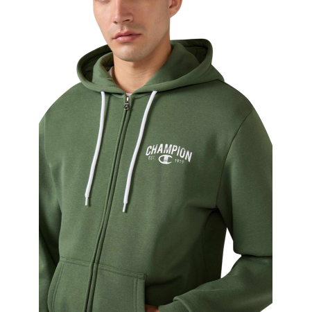 Sudadera Con Cremallera Completa Champion Graphic Logo Est. "C" 1919 "Military Green"