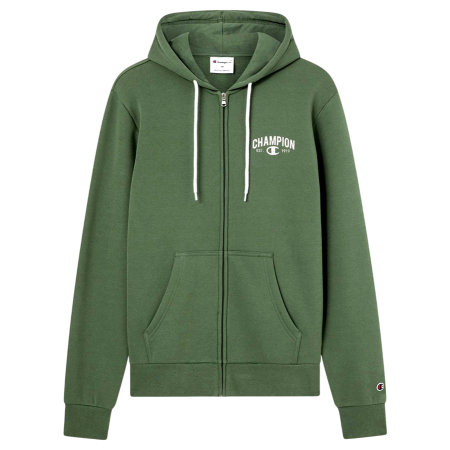 Sudadera Con Cremallera Completa Champion Graphic Logo Est. "C" 1919 "Military Green"