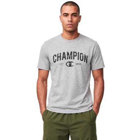 Camiseta Champion Graphic Logo Est. "C" 1919 "Medium Gray"