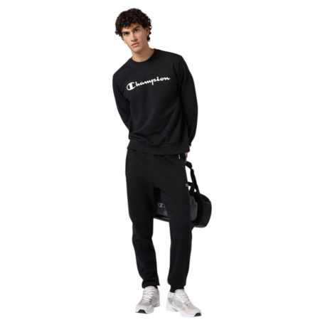 Pantalón con Puños Champion Icon Pocket Zip Rib Cuff Fleece Slim Fit Pants "Black"