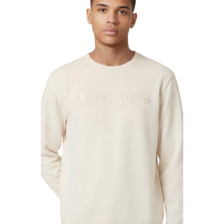 Sudadera Ligera de Cuello Champion Icons Tonal Logo "Cream"