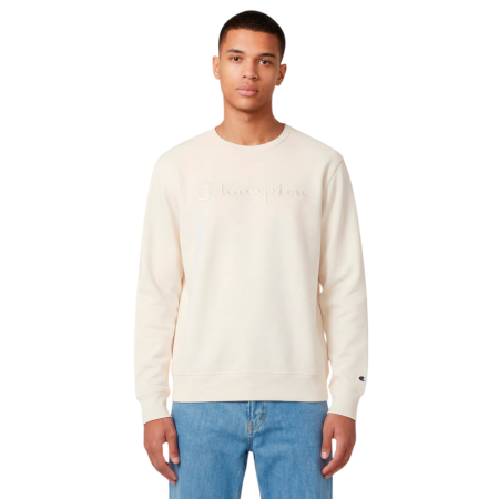 Sudadera Ligera de Cuello Champion Icons Tonal Logo "Cream"