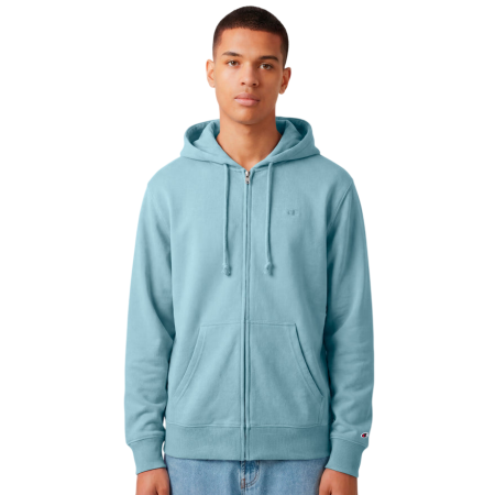 Sudadera Ligera con Capucha Champion Icons Lightweight Full-Zip "Pastel Blue"