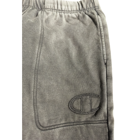 Pantalón Champion Icons Efecto Lavado Interior Afelpado con Puños Elásticos "DarK Grey"