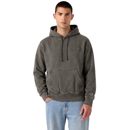 Sudadera Champion Icons Efecto Lavado con Interior Afelpado "Dark Grey"