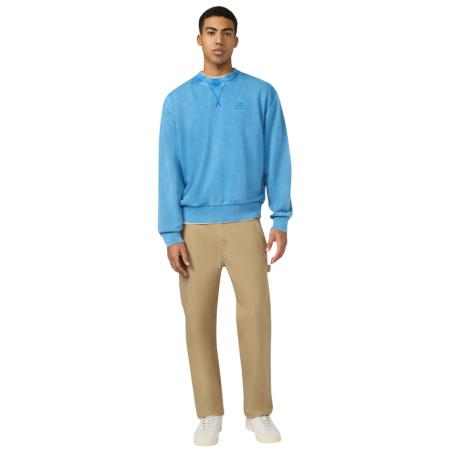 Sudadera Ligera Cuello Redondo Efecto Lavado Champion Icons "Blue"