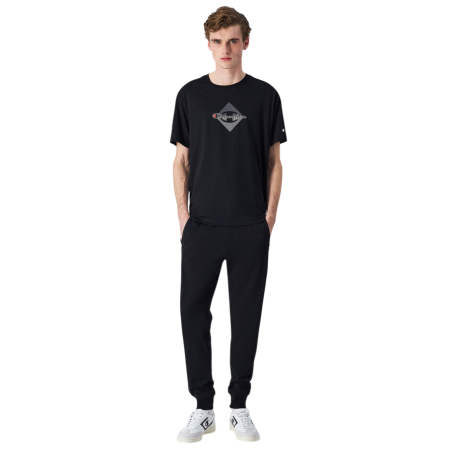 Pantalón Slim Fit Ligero con Puño Champion Icons Pocket Zip "Black"
