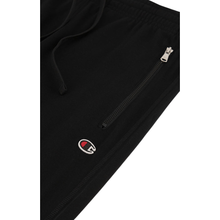 Pantalón Slim Fit Ligero con Puño Champion Icons Pocket Zip "Black"