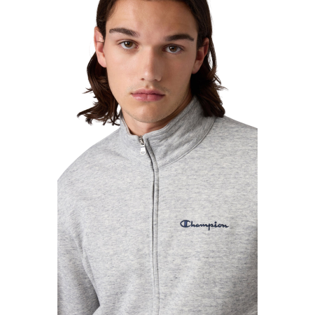 Sudadera Cremallera Entera Champion Icons Small Embroidered Logo "Medium Gray"