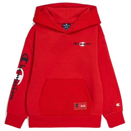 Sudadera Niño/Niña Champion Basketball Logo Fleece "Red"