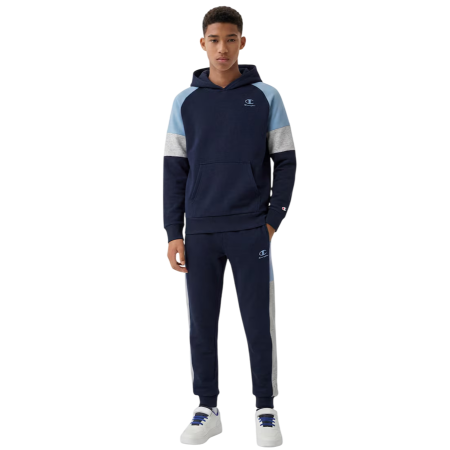 Sudadera Niño/Niña Champion Kids Colour Block Embroidery Logo "Navy-Blue"