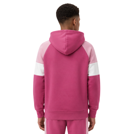 Sudadera Niño/Niña Champion Kids Colour Block Embroidery Logo "Silken Raspberry-Pink"