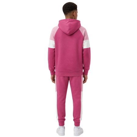 Sudadera Niño/Niña Champion Kids Colour Block Embroidery Logo "Silken Raspberry-Pink"