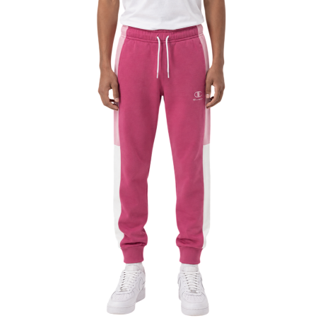 Pantalón Niño/Niña con Puño Champion Colour Block Embroidery Logo "Silken Raspberry-Pink"