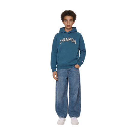 Sudadera con Capucha Niño/Niña Champion Kids Graphic Logo Main Street Fleece "Dark Ocean Blue"