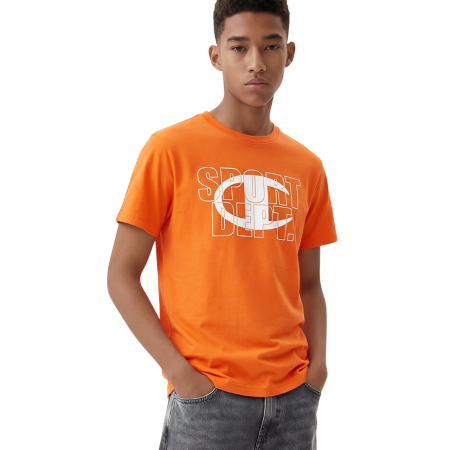 Camiseta Niño/Niña Champion Graphic Logo Powerblend "Orange"