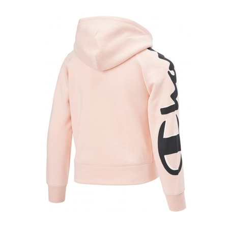 Champion Girls Legacy Logo Hooded Sweatshirt "Rose Tane"