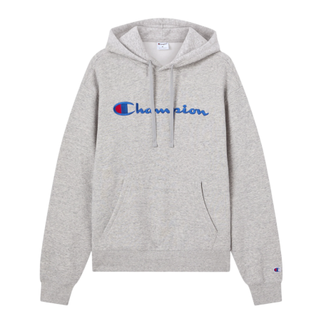 Sudadera Champion con capucha de felpa para hombre corte relajado “Gray”