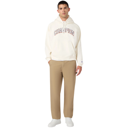 Sudadera Champion Interior Afelpado Main Street Embroidered Arched Logo "Cream"