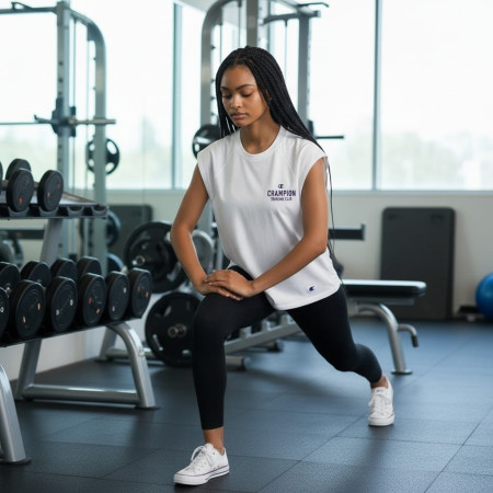 Camiseta mujer entrenamiento Champion "White"