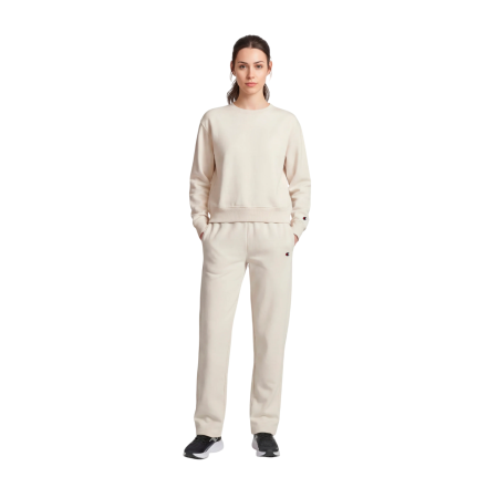 Pantalón recto ligero mujer Champion Icons "Cream"