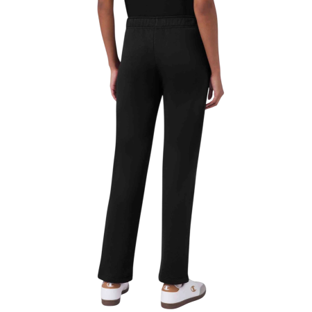 Pantalón Mujer Con Bajo Recto Champion Icons Fleece Joggers "Black"
