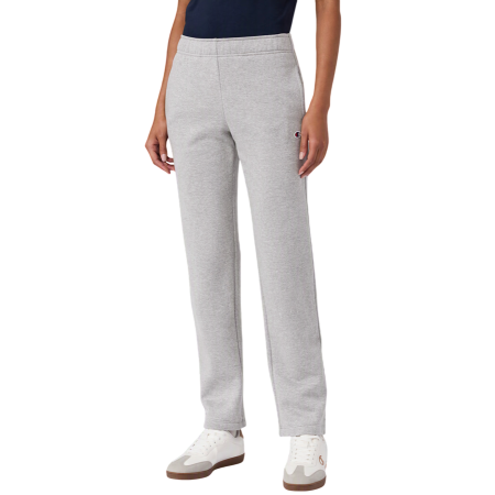 Pantalón Mujer Con Bajo Recto Champion Icons Fleece Joggers "Medium Gray"