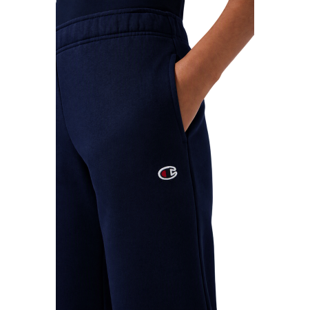Pantalón Mujer Con Bajo Recto Champion Icons Fleece Joggers "Navy"