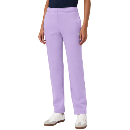 Pantalón Mujer Con Bajo Recto Champion Icons Fleece Joggers "Violet"