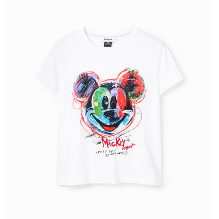 Desigual Arty Mickey Mouse T-shirt "White"