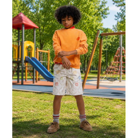 Desigual Sudadera de niño  tejido de punto  "Orange"