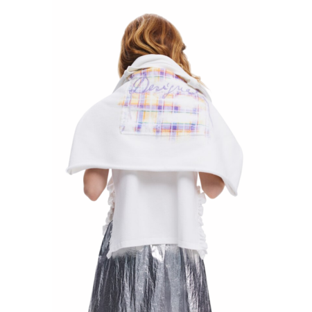 Desigual Sudadera Bordado "White-Multicolor"