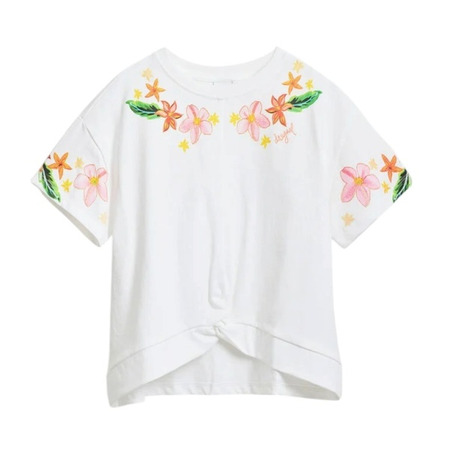 Desigual Flower knot t-shirt "White"