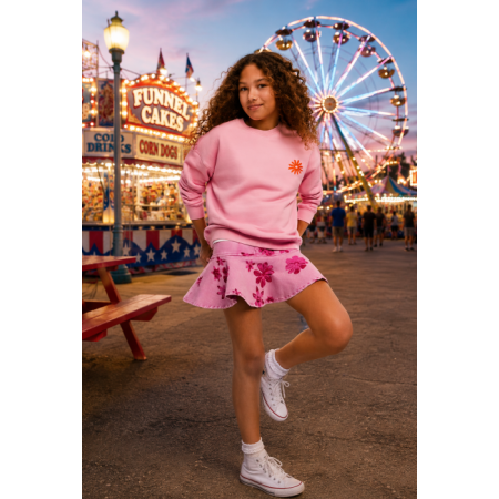 Desigual Sudadera de Niña Tejido de punto  "Chicle"