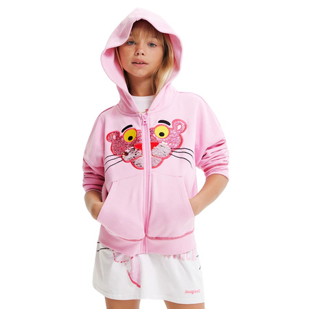 Desigual Girls Pink Panther Sequin Sweatshirt