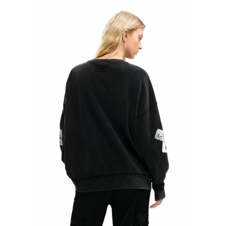 Desigual Sudadera  Mickey y Minnie Mouse  "Dark Gray "