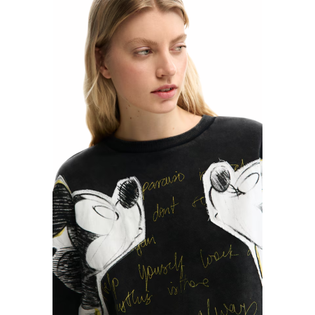 Desigual Sudadera  Mickey y Minnie Mouse  "Dark Gray "
