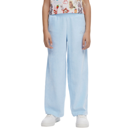 Desigual Rhinestone fleece pants "Aqua Blue"