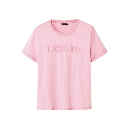 Desigual shiny t-shirt "pale pink"