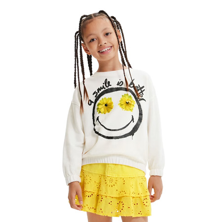 Desigual Smiley® Flowers Sweatshirt