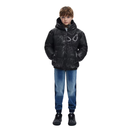 Desigual Kids Spiderman™ Padded Jacket "Black"