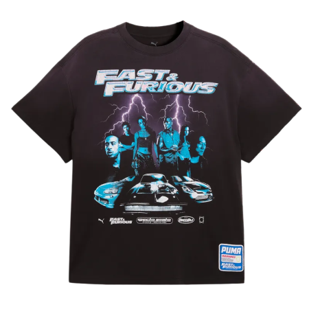 Camiseta Puma  x FAST & FURIOUS Relaxed Basketball Tee "Black"