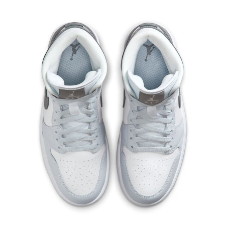 Jordan 1 Mid White "Smoke Grey" (Women's)